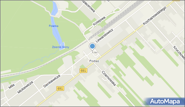 Garbatka-Letnisko, Rynek, mapa Garbatka-Letnisko