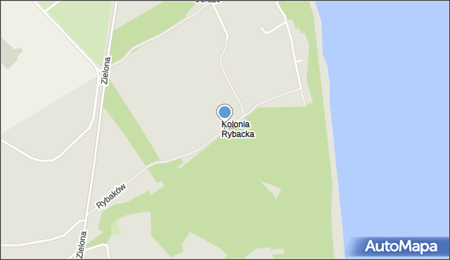 Gdynia, Rybaków, mapa Gdyni