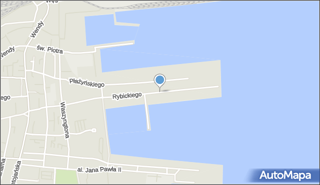 Gdynia, Rybickiego Arkadiusza, mapa Gdyni
