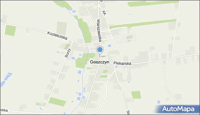 Goszczyn powiat grójecki, Rynek, mapa Goszczyn powiat grójecki