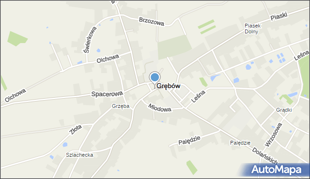 Grębów powiat tarnobrzeski, Rynek, mapa Grębów powiat tarnobrzeski