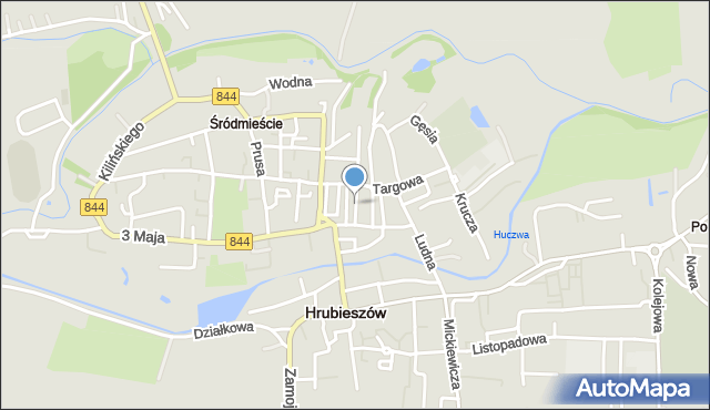 Hrubieszów, Rynek, mapa Hrubieszów