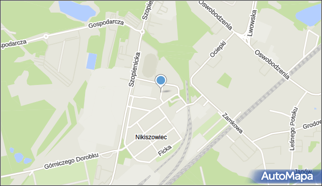 Katowice, Rymarska, mapa Katowic