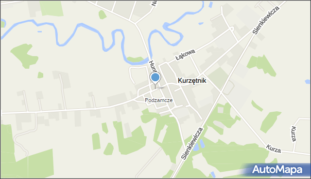 Kurzętnik, Rynek, mapa Kurzętnik