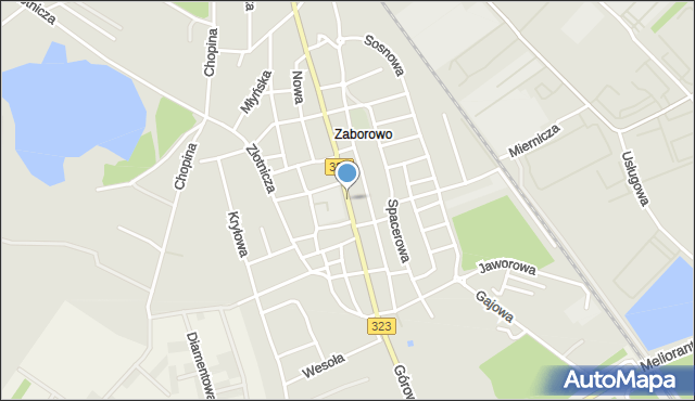 Leszno, Rynek Zaborowski, mapa Leszno