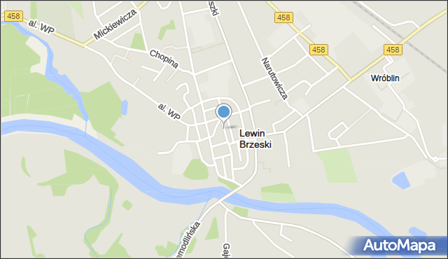 Lewin Brzeski, Rynek, mapa Lewin Brzeski