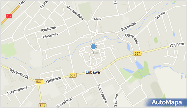 Lubawa, Rynek, mapa Lubawa