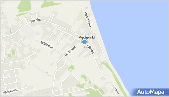 Mechelinki, Rybaków, mapa Mechelinki