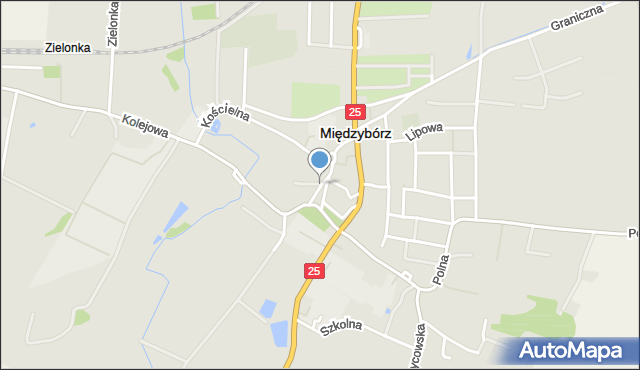 Międzybórz powiat oleśnicki, Rynek, mapa Międzybórz powiat oleśnicki