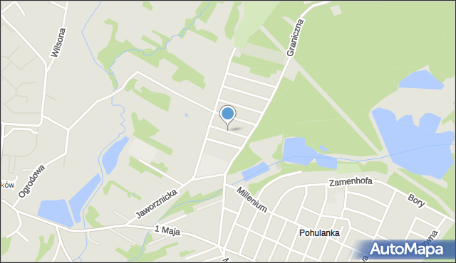 Myszków, Rysia, mapa Myszków