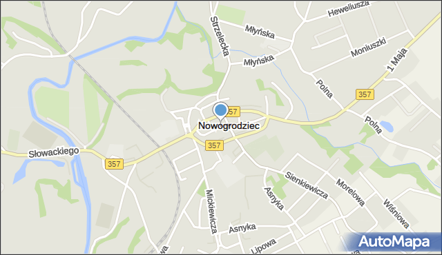 Nowogrodziec, Rynek, mapa Nowogrodziec