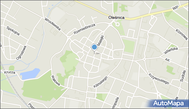 Oleśnica, Rynek, mapa Oleśnica