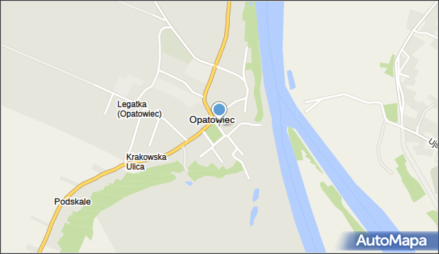 Opatowiec powiat kazimierski, Rynek, mapa Opatowiec powiat kazimierski