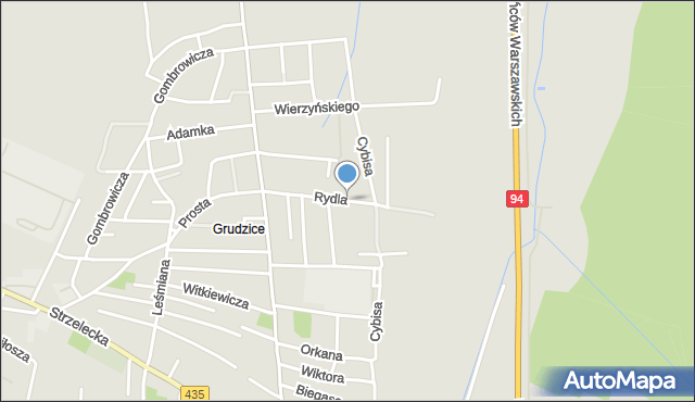 Opole, Rydla Lucjana, mapa Opola