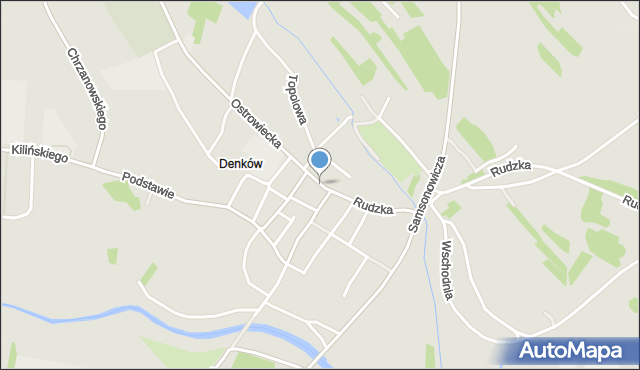 Ostrowiec Świętokrzyski, Rynek Denkowski, mapa Ostrowiec Świętokrzyski