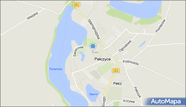 Pełczyce powiat choszczeński, Rybacka, mapa Pełczyce powiat choszczeński