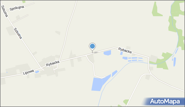 Perlino, Rybacka, mapa Perlino