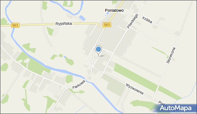 Poniatowo gmina Żuromin, Rynek, mapa Poniatowo gmina Żuromin