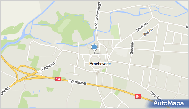 Prochowice, Rynek, mapa Prochowice