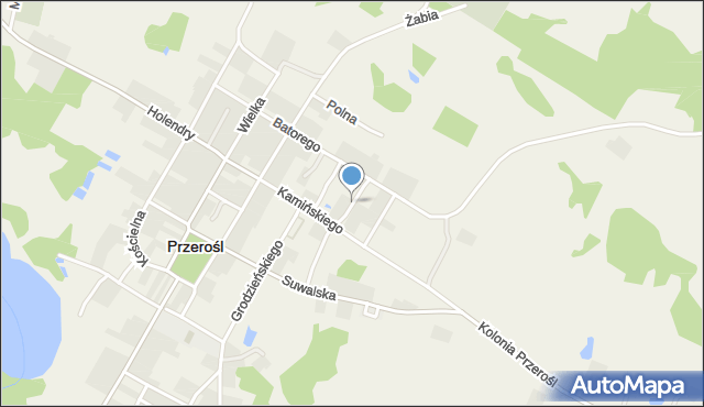 Przerośl, Rydzewskiego Jana, mapa Przerośl