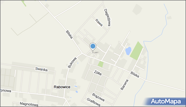 Rabowice, Rycerska, mapa Rabowice