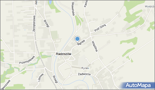 Radziszów, Rynek, mapa Radziszów