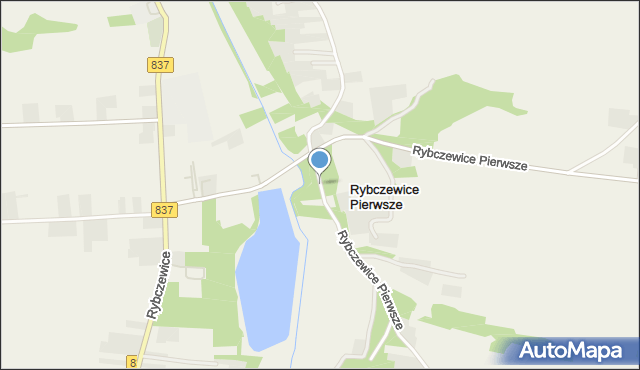 Rybczewice Pierwsze, Rybczewice Pierwsze, mapa Rybczewice Pierwsze