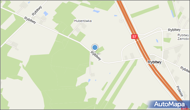 Rybitwy gmina Baboszewo, Rybitwy, mapa Rybitwy gmina Baboszewo