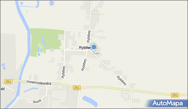 Rybitwy gmina Pakość, Rybitwy, mapa Rybitwy gmina Pakość