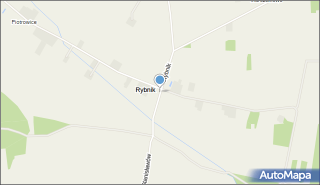 Rybnik gmina Brzeźnio, Rybnik, mapa Rybnik gmina Brzeźnio