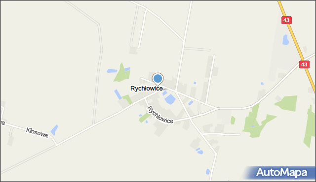 Rychłowice, Rychłowice, mapa Rychłowice