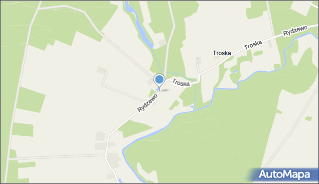 Rydzewo gmina Sierpc, Rydzewo, mapa Rydzewo gmina Sierpc