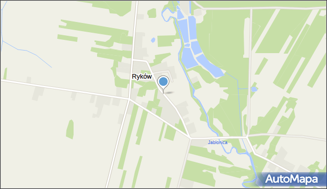 Ryków gmina Wieniawa, Ryków, mapa Ryków gmina Wieniawa