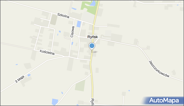 Ryńsk, Ryńskiego Mikołaja, mapa Ryńsk