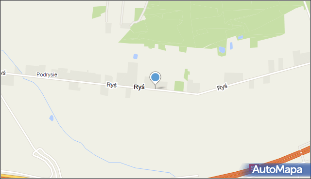 Ryś, Ryś, mapa Ryś