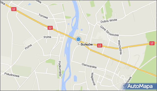 Sulejów powiat piotrkowski, Rynek, mapa Sulejów powiat piotrkowski