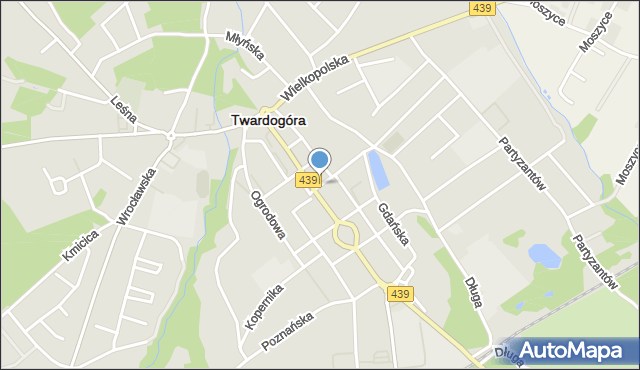 Twardogóra, Rynek, mapa Twardogóra