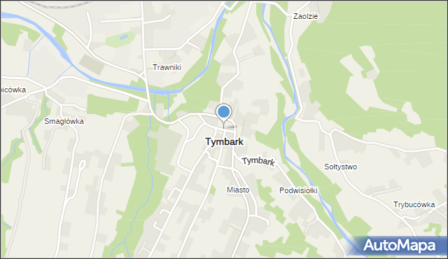 Tymbark, Rynek, mapa Tymbark