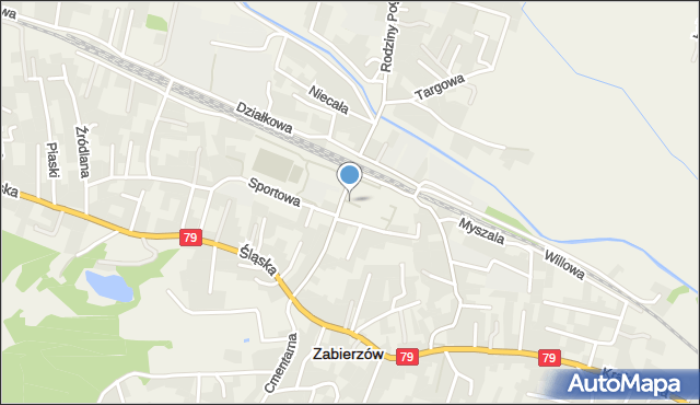 Zabierzów powiat krakowski, Rynek, mapa Zabierzów powiat krakowski
