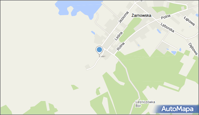 Żarnowska, Rybacka, mapa Żarnowska