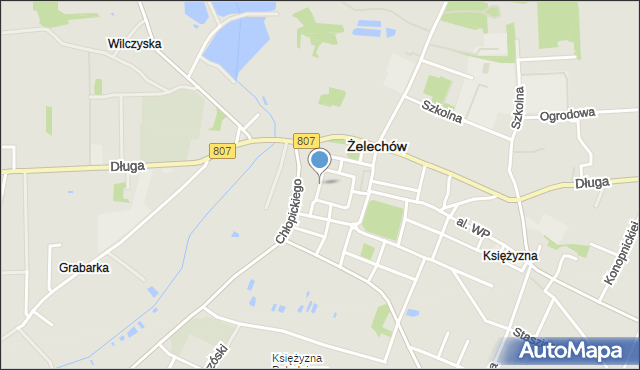 Żelechów powiat garwoliński, Rynek, mapa Żelechów powiat garwoliński
