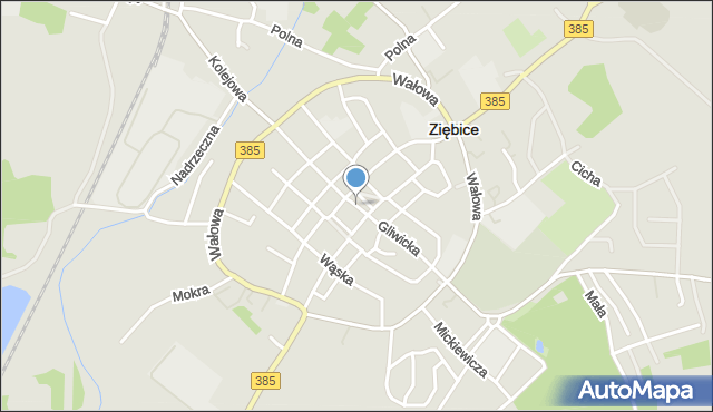 Ziębice, Rynek, mapa Ziębice