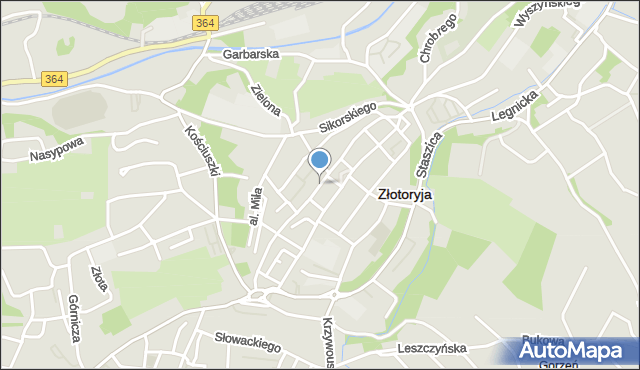 Złotoryja, Rynek, mapa Złotoryja