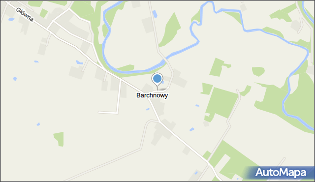 Barchnowy, Rzeczna, mapa Barchnowy