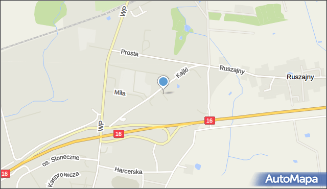 Barczewo, Rzemieślnicza, mapa Barczewo