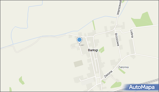 Barłogi gmina Grzegorzew, Rzeczna, mapa Barłogi gmina Grzegorzew