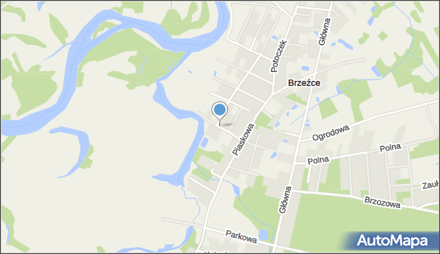 Brzeźce gmina Białobrzegi, Rzeczna, mapa Brzeźce gmina Białobrzegi