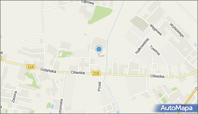 Chwaszczyno, Rzemieślników, mapa Chwaszczyno