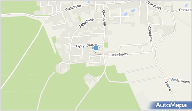 Dębogórze, Rzepakowa, mapa Dębogórze