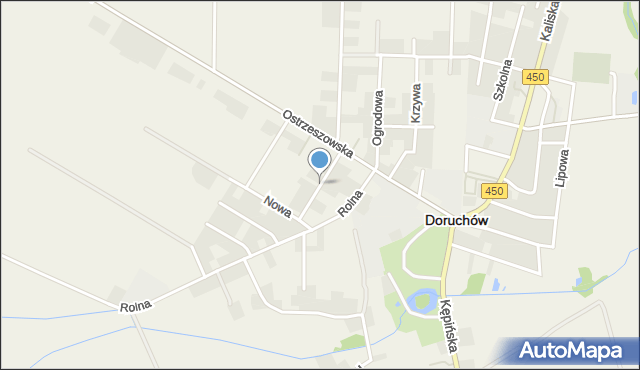 Doruchów, Rzemieślnicza, mapa Doruchów